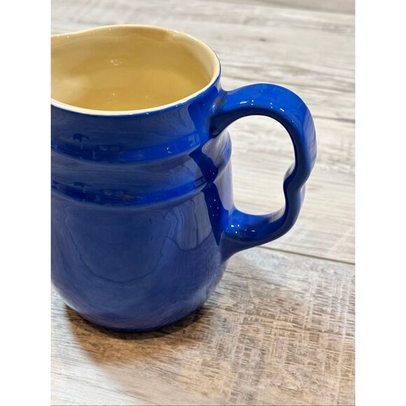 Vintage Blue Oxford Stoneware Pitcher - Picture 4 of 10